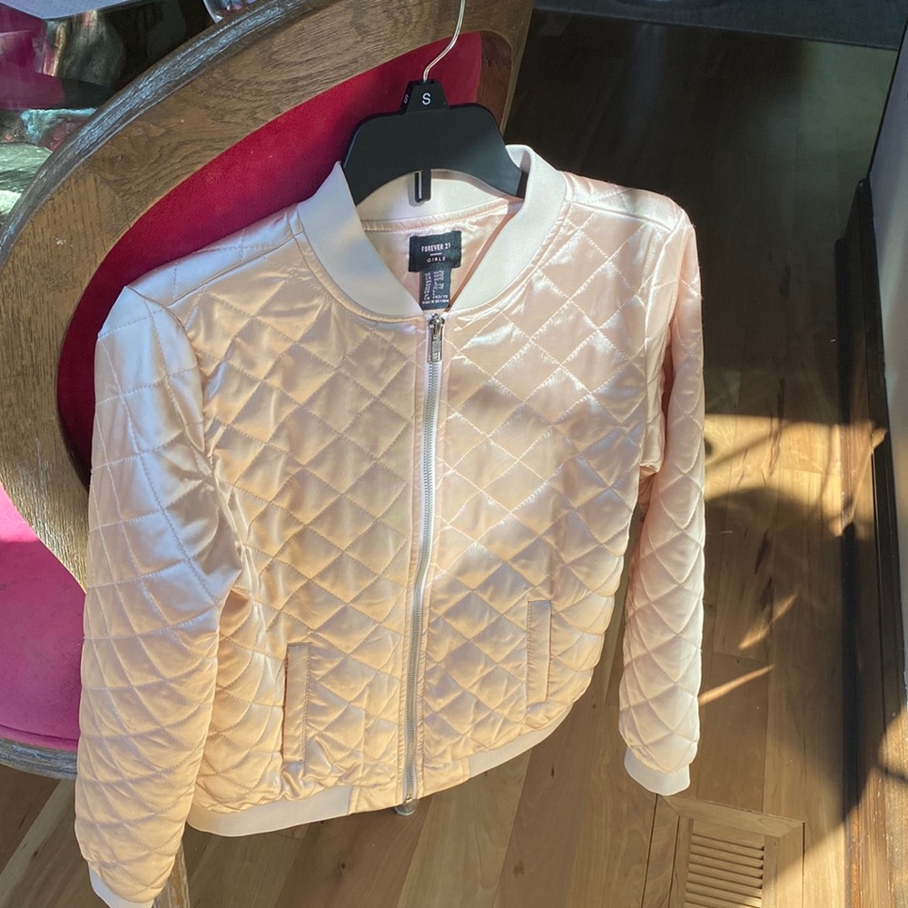 Quilted jacket, pale pink